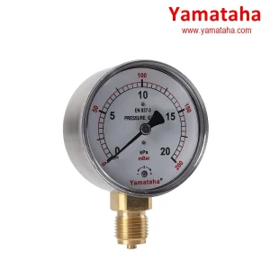 YAMATAHA - Pressure Gauge with Button Valve