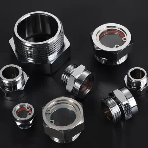 Industrial Kiln Burner Fire Observation Mirror Iron Galvanized Peephole Flame Observation Mirror Boiler Fire Pipe Fittings